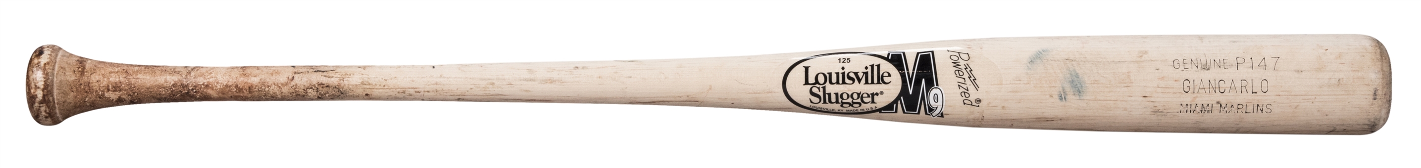 2012 Giancarlo "Mike" Stanton Game Used and Photo Matched Louisville Slugger M9 P147 Model Bat Used on 06/22/13 (PSA/DNA GU10)  